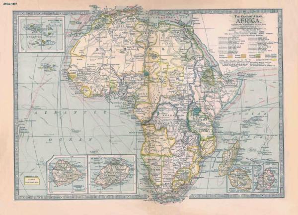 1897 Map of Africa