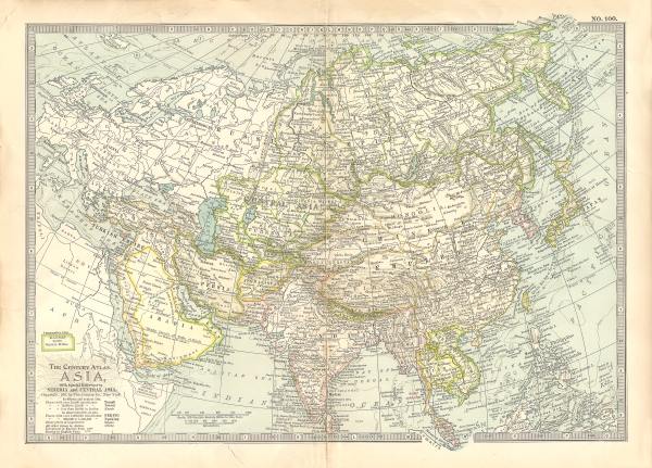 1897 Map of Asia